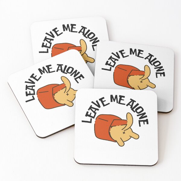 Item preview, leave me alone cat memes designed and sold by GREENGLOWGOODS.
