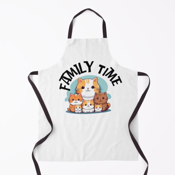 Item preview, family time, cute cats designed and sold by GREENGLOWGOODS.
