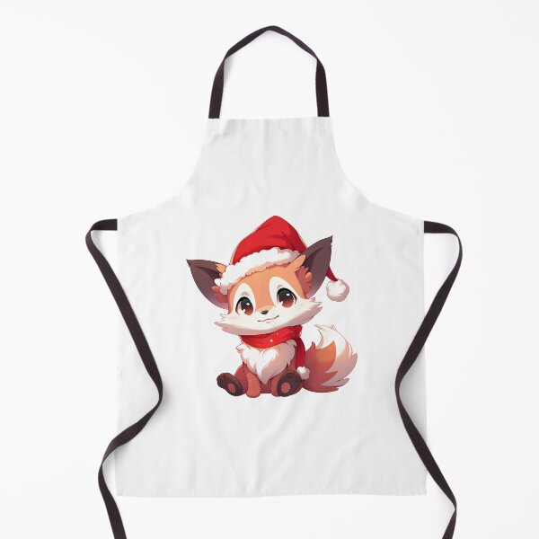 Item preview, Cute Fox with a Santa Hat designed and sold by LittleRedOak.