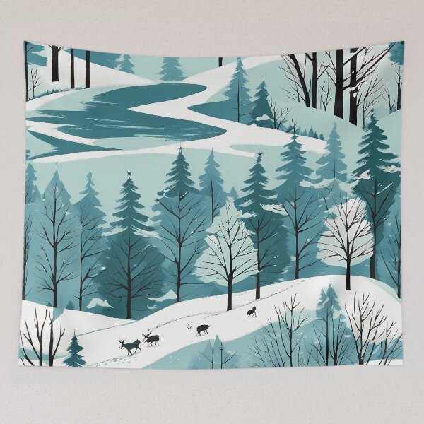 Item preview, Winter scene background designed and sold by twisted-dot.