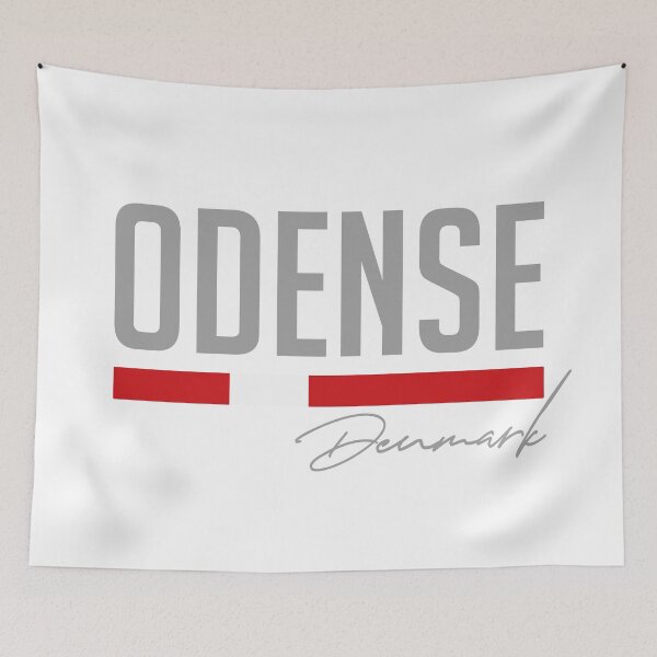 Item preview, Odense | Denmark | Danish Flag | Handwriting | City Name| Souvenir | Travel Gift designed and sold by scandi-peaks.