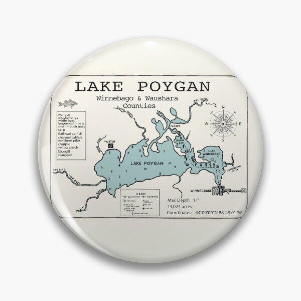 Item preview, Poygan Lake WI Waushara and Winnebago Counties  designed and sold by Jean Plout.
