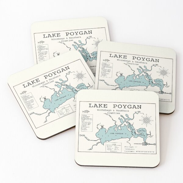 Item preview, Poygan Lake WI Waushara and Winnebago Counties  designed and sold by Jean Plout.