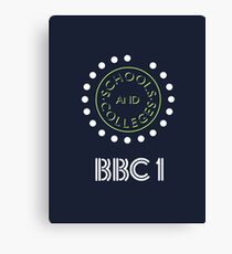 BBC Schools & Colleges clock logo Canvas Print