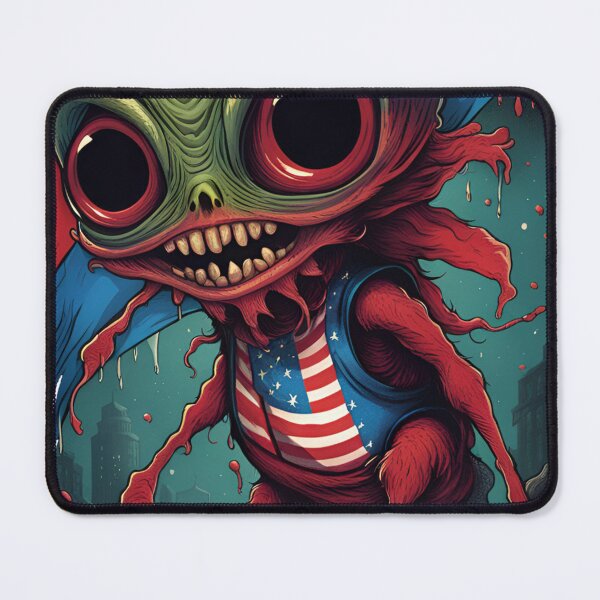 Item preview, alienlove 108 good mood lucky funny skull USA hero designed and sold by alienlove-8.