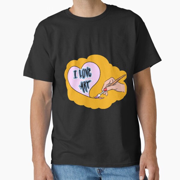 Item preview, I love art t-shirt. Vintage Retro Pop art design. designed and sold by flexify.