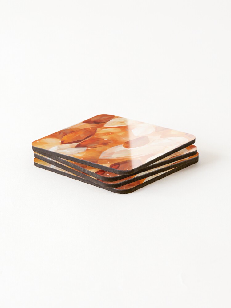 Thumbnail 4 of 5, Coasters (Set of 4), Crystal Cluster Pattern designed and sold by SideSignal.