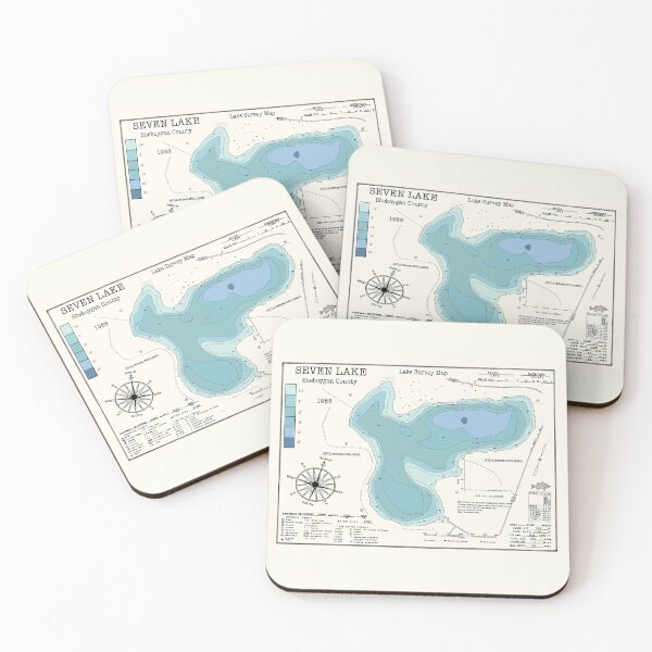 Item preview, Seven Lake WI Sheboygan County  designed and sold by Jean Plout.