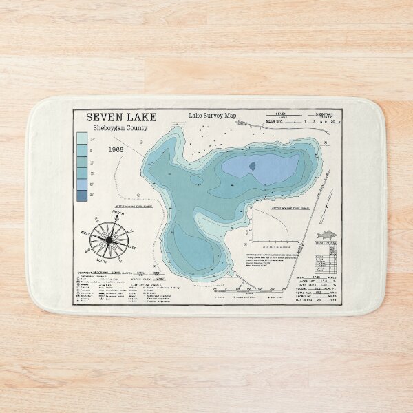 Item preview, Seven Lake WI Sheboygan County  designed and sold by Jean Plout.