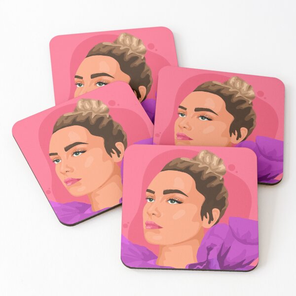 Item preview, Florence pugh, actress, hollywood celebrity poster designed and sold by Tickled Spink Studios.