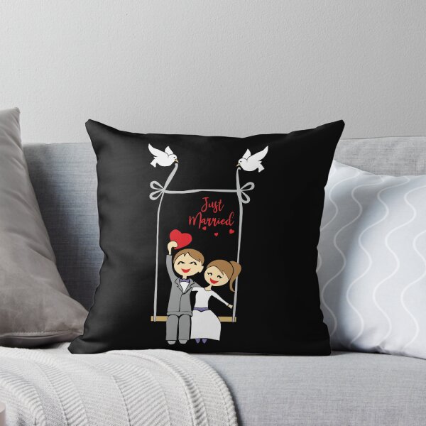 Item preview, just married heart in hand designed and sold by FlamingProjekt.