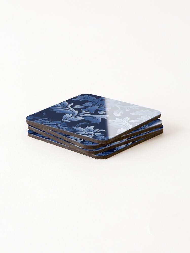 Thumbnail 4 of 5, Coasters (Set of 4), Damask Pattern designed and sold by SideSignal.