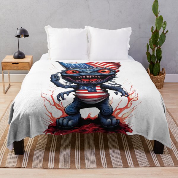 Artikelvorschau, alienlove 109 good mood lucky funny skull USA hero entworfen und verkauft von alienlove-8.