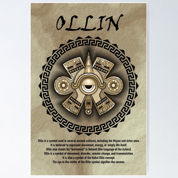 Item preview, Ollin Aztec Symbol Meaning designed and sold by antonietta40.