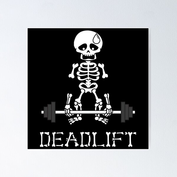Item preview, Deadlift Gym Skeleton designed and sold by Hirst87.