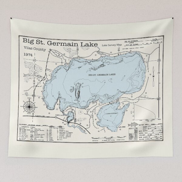Artikelvorschau, Big St. Germain Lake WI Vilas County entworfen und verkauft von Jean Plout.