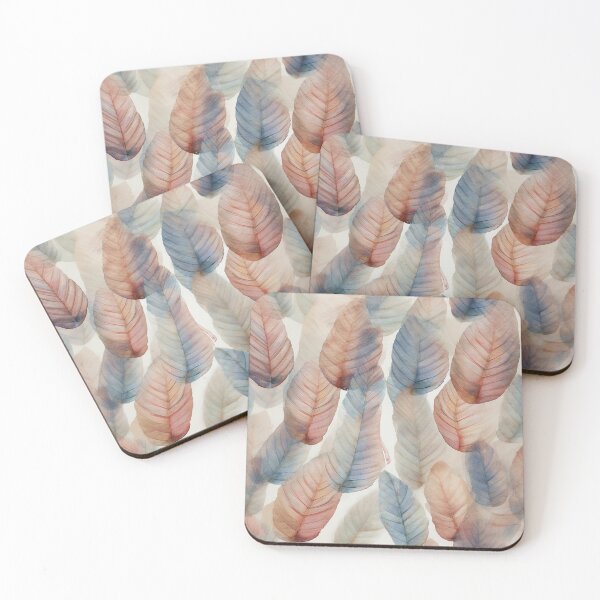 Item preview, Pastel leaf patterns designed and sold by ThePandorrah.