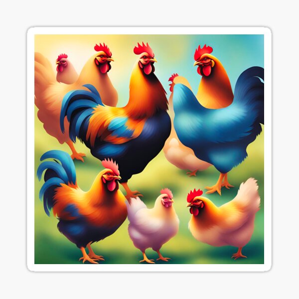 Item preview, Kodachrome Backyard Chickens designed and sold by St1personalized.