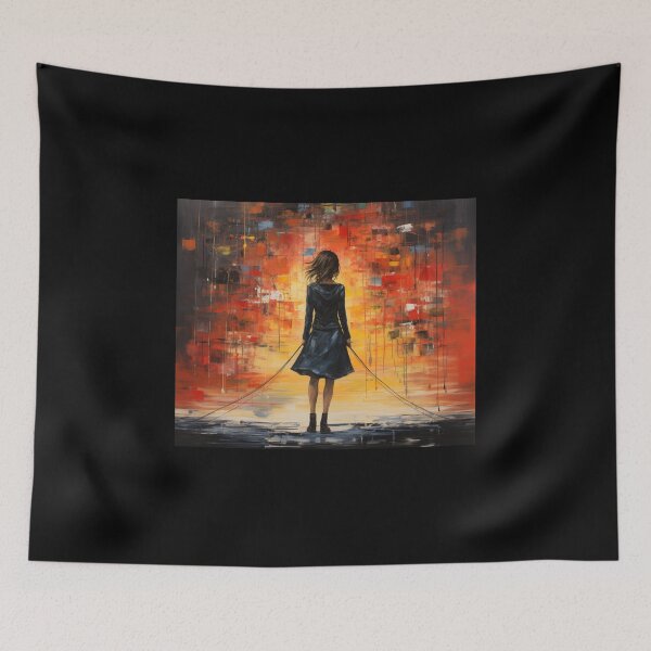 Item preview, pintura arte chica mundo designed and sold by UILOVE.