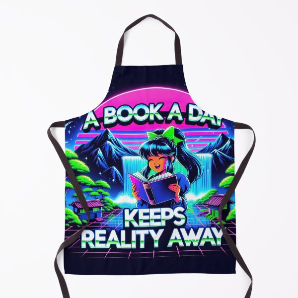 Item preview, A book a day keeps reality away designed and sold by 80s teeshirts.