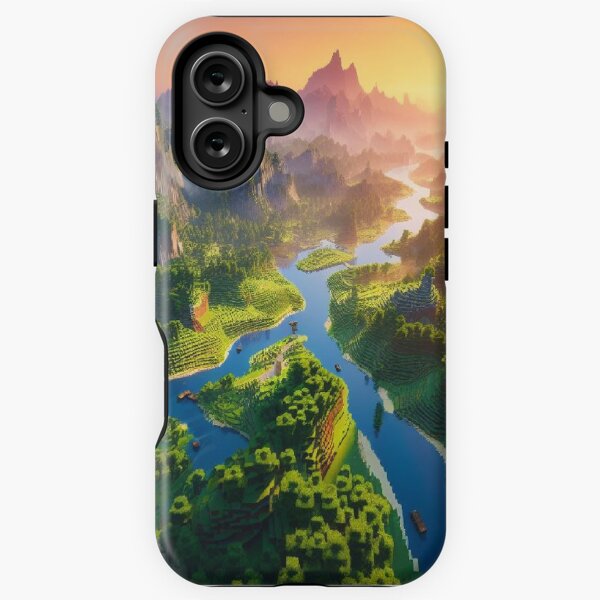 Item preview, Minecraft-Landschaft designed and sold by DigitalThreads & Mugs.