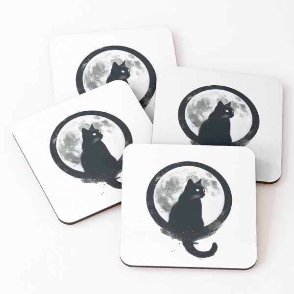 Item preview, Black Cat lunar familiar designed and sold by Wendson Felipe.