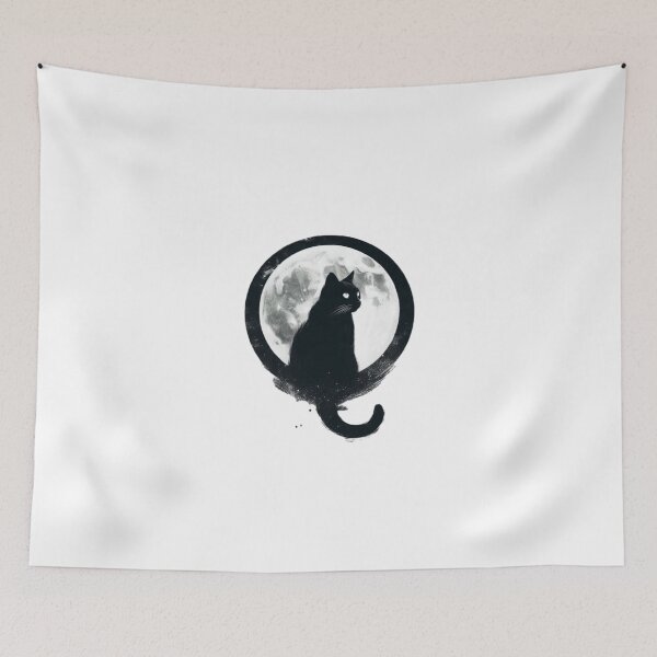 Item preview, Black Cat lunar familiar designed and sold by Wendson Felipe.