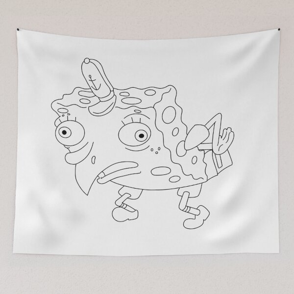 Item preview, Mocking SpongeBob outline designed and sold by TicaCreations.