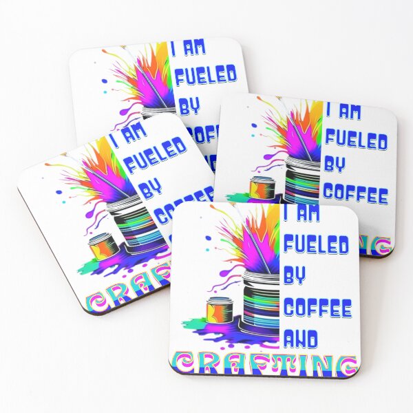 Item preview, I am Fueled by Coffee and Crafting designed and sold by TempoTees.