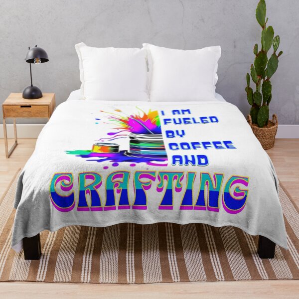 Item preview, I am Fueled by Coffee and Crafting designed and sold by TempoTees.