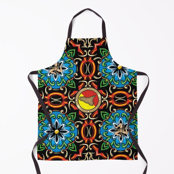 Item preview, Sicilia maiolica triscele and Sicily map designed and sold by antonietta40.