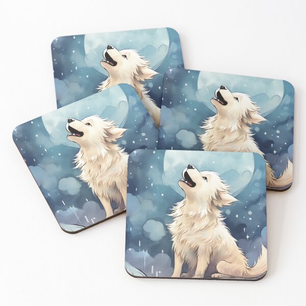 Item preview, Wolf at night designed and sold by cute-animals99.