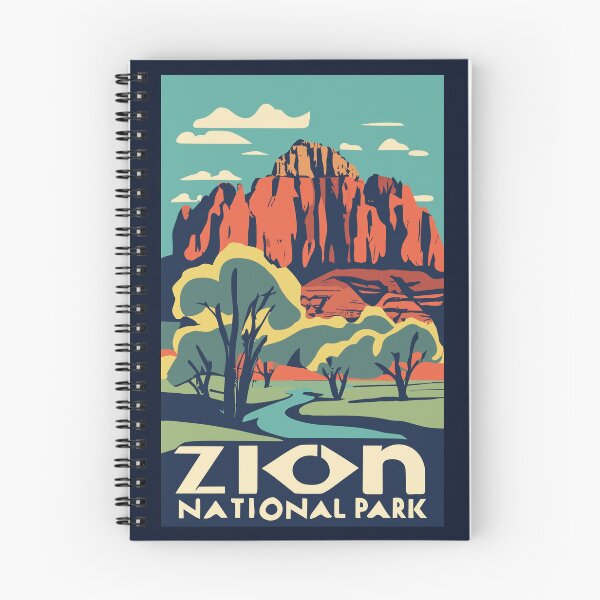 Item preview, A Vintage Travel Art of the Zion National Park - Utah - US  designed and sold by GoodOldVintage.