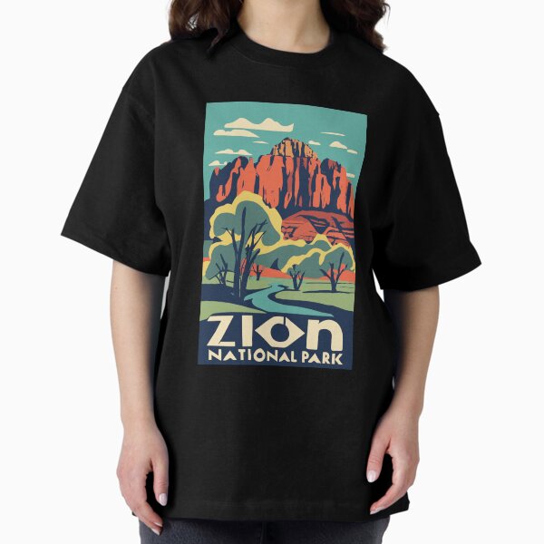 Vista previa del artículo con la obra «Un arte de viaje vintage del Parque Nacional Zion - Utah - EE. UU.», diseñado y vendido por GoodOldVintage.
