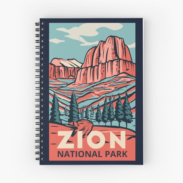 Item preview, A Vintage Travel Art of the Zion National Park - Utah - US  designed and sold by GoodOldVintage.