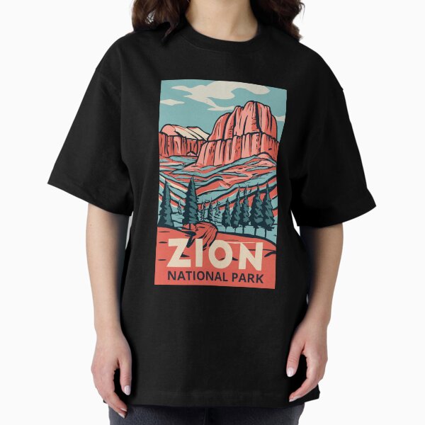 Vista previa del artículo con la obra «Un arte de viaje vintage del Parque Nacional Zion - Utah - EE. UU.», diseñado y vendido por GoodOldVintage.