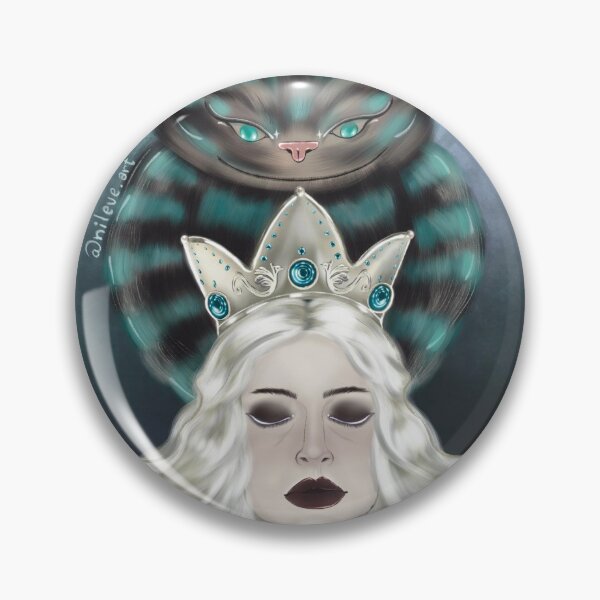 Item preview, The white queen the smiling cat designed and sold by NILEVEart.