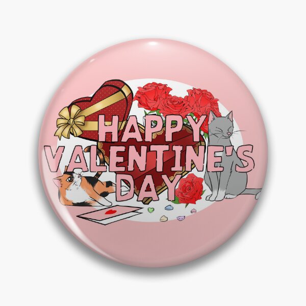 Item preview, Feliz día de San Valentín lindo diseño de gato designed and sold by FunBeliever.