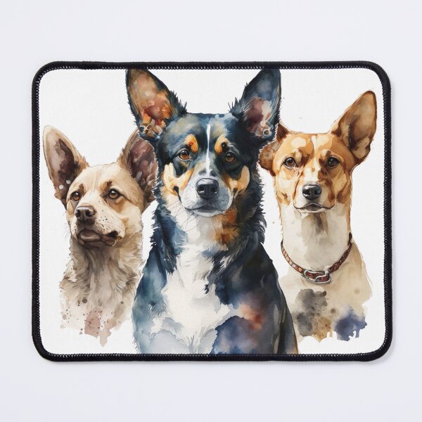 Item preview, Cattle Dogs in Watercolor designed and sold by GoatAndCamel.