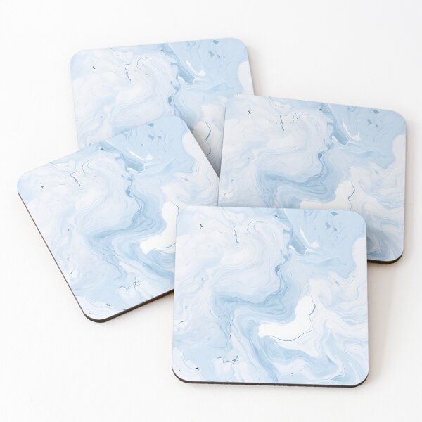 Aperçu de l'œuvre Marbre bleu pastel créée et vendue par peachculture.