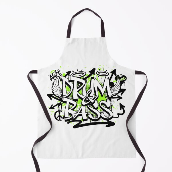 Item preview, DRUM AND BASS - Graffiti Steez (lime/black) designed and sold by Discothreadz.