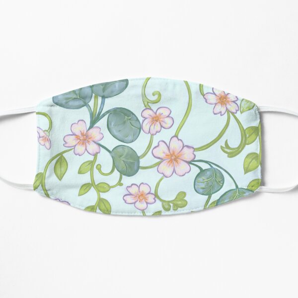 Painterly Vines and Flowers Flat Mask