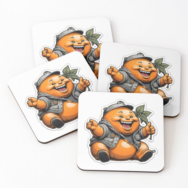 Aperçu de l'œuvre Mignon Chubby Orange Ai généré Sticker créée et vendue par My Artprintz.