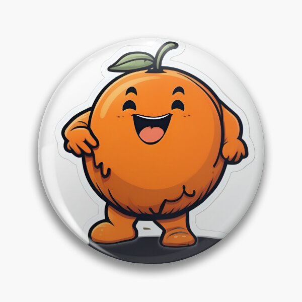 Item preview, Cute Chubby Orange Ai Generated Sticker designed and sold by My Artprintz.
