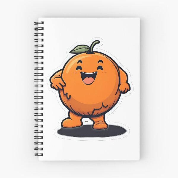 Item preview, Cute Chubby Orange Ai Generated Sticker designed and sold by My Artprintz.