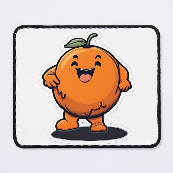 Item preview, Cute Chubby Orange Ai Generated Sticker designed and sold by My Artprintz.