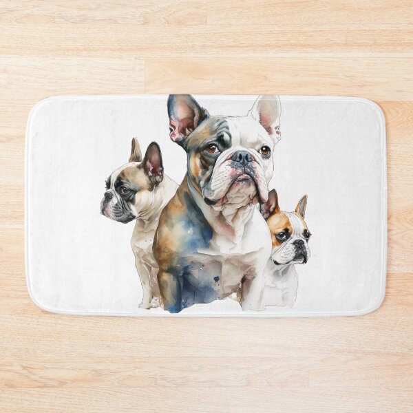 Item preview, French Bulldogs in Watercolor designed and sold by GoatAndCamel.
