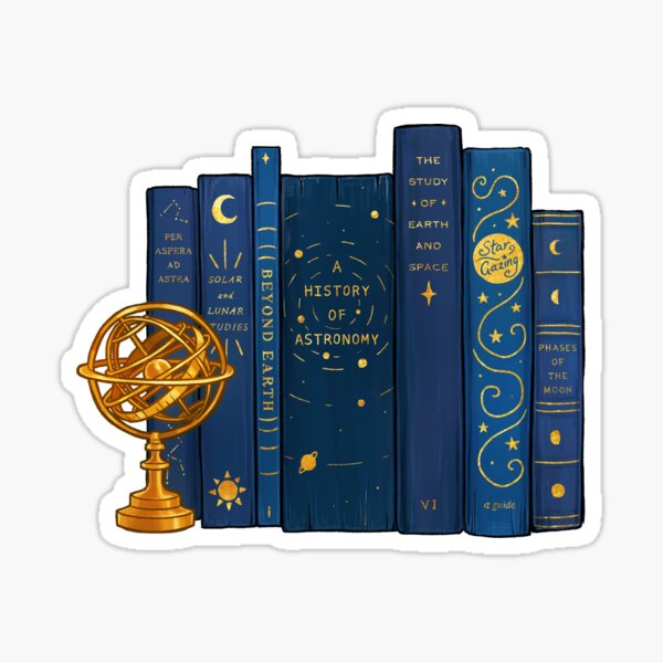 astronomy books Sticker