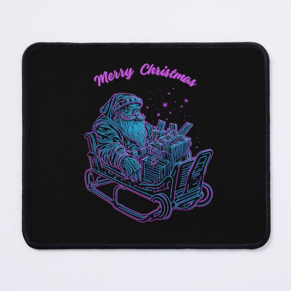 Item preview, Neon Santa Claus in a sleigh designed and sold by wiryalo.