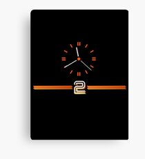 Retro BBC clock BBC2 Canvas Print
